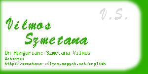 vilmos szmetana business card